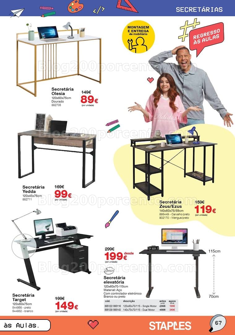 Antevisão Folheto STAPLES Regresso às Aulas Promoções de 17 agosto a 30 setembro